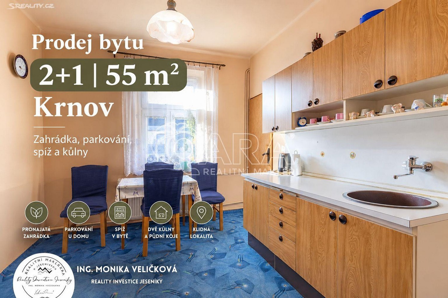 Byt 2+1, 55 m²
