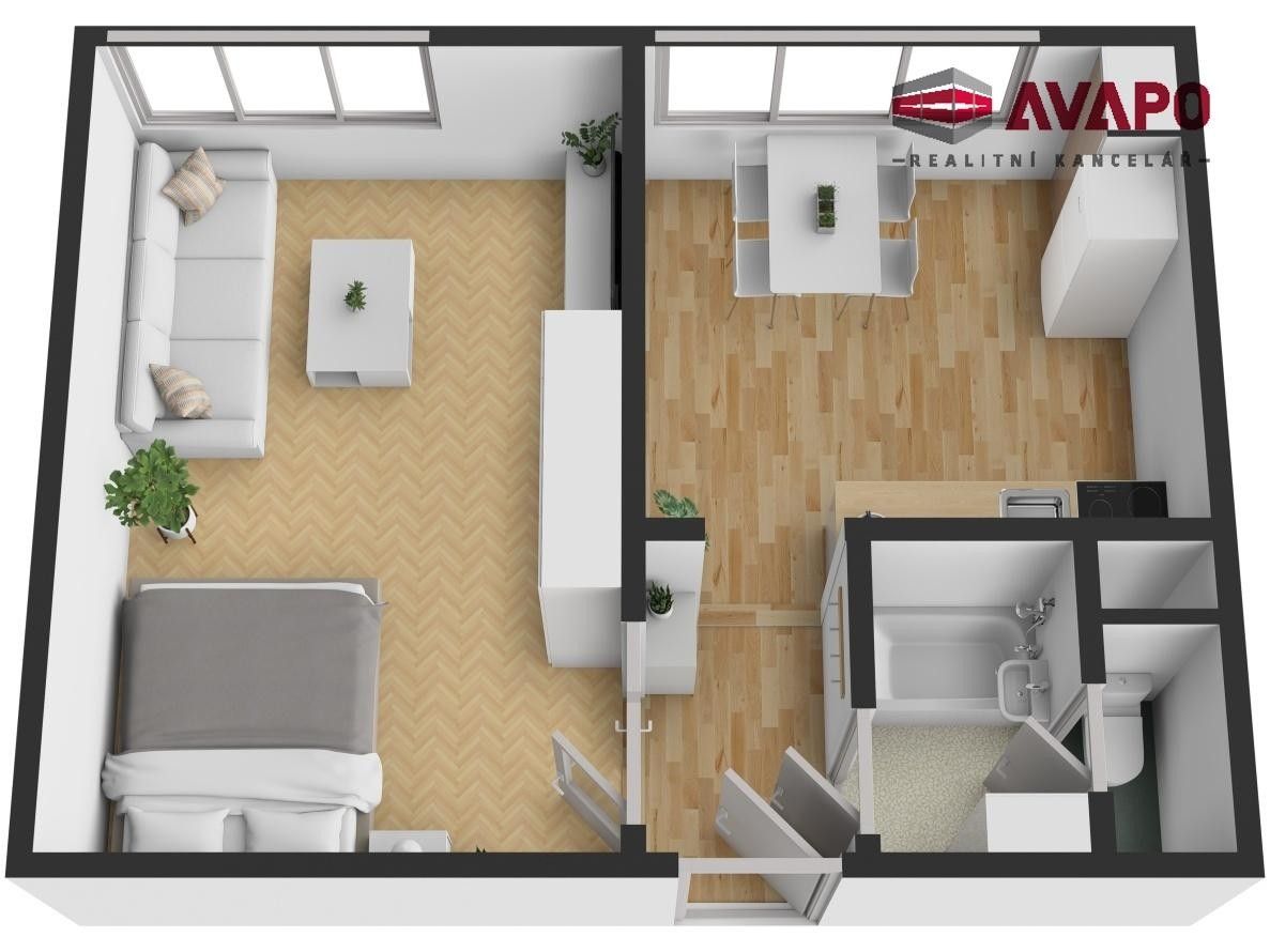 1+1, Antonína Sovy, Opava, 36 m² - 2