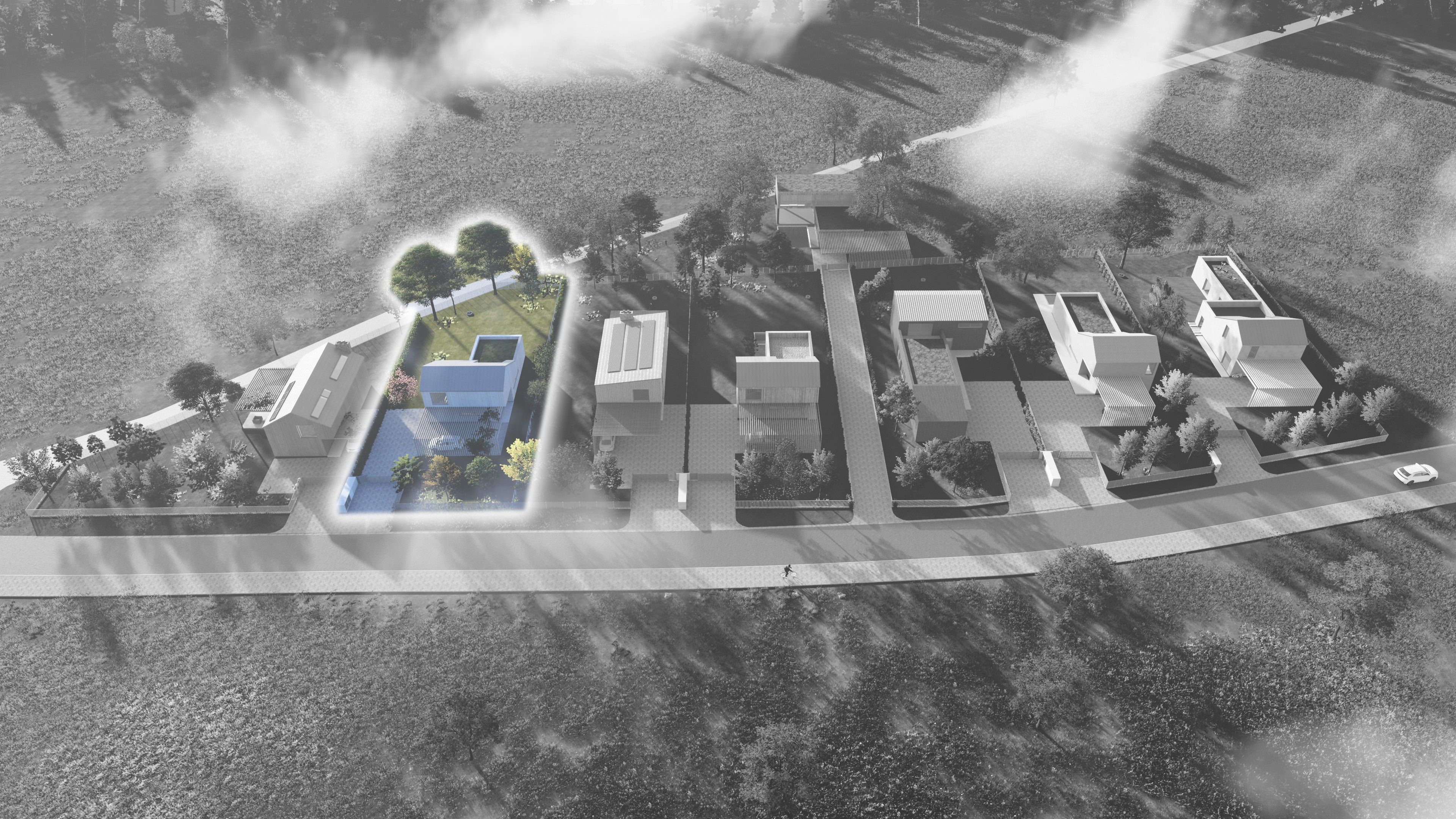 Pozemky pro bydlení, Nová Ves u Bakova, 864 m²