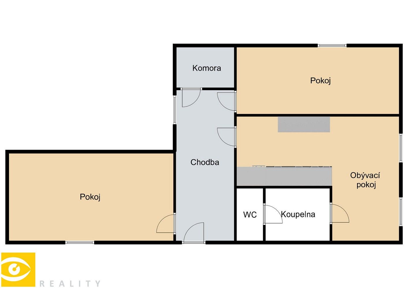 Byt 3+kk · 76 m² · Husova, Vlachovo Březí, okres Prachatice - 3