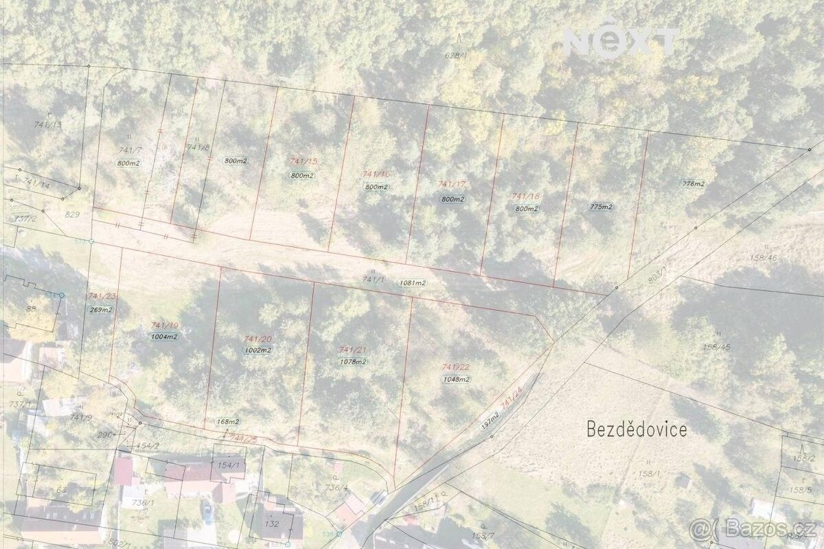 Prodej pozemek pro bydlení - Bezdědovice, 388 01