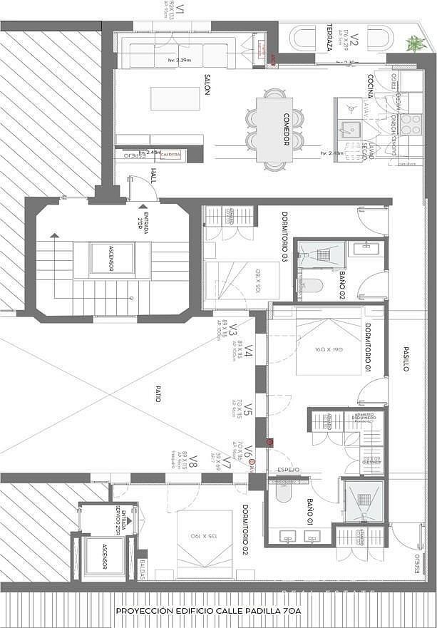 4+kk, Madrid, Španělsko, 102 m² - 1