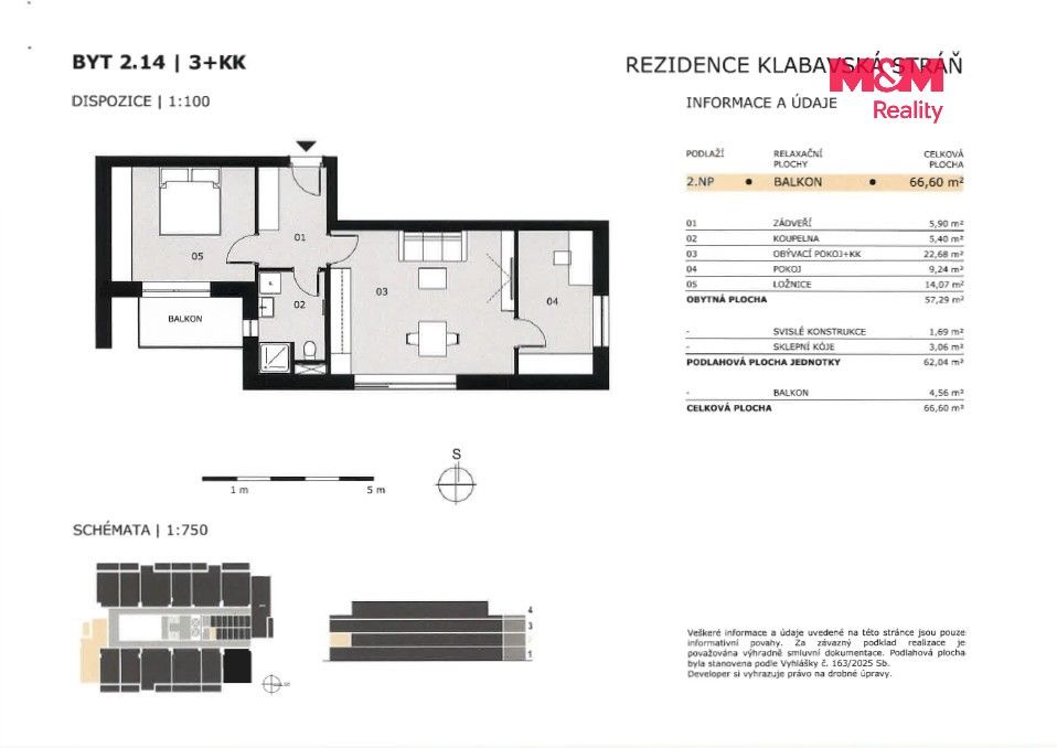 Byt 3+kk · 69 m² · Litohlavská, Rokycany - 4