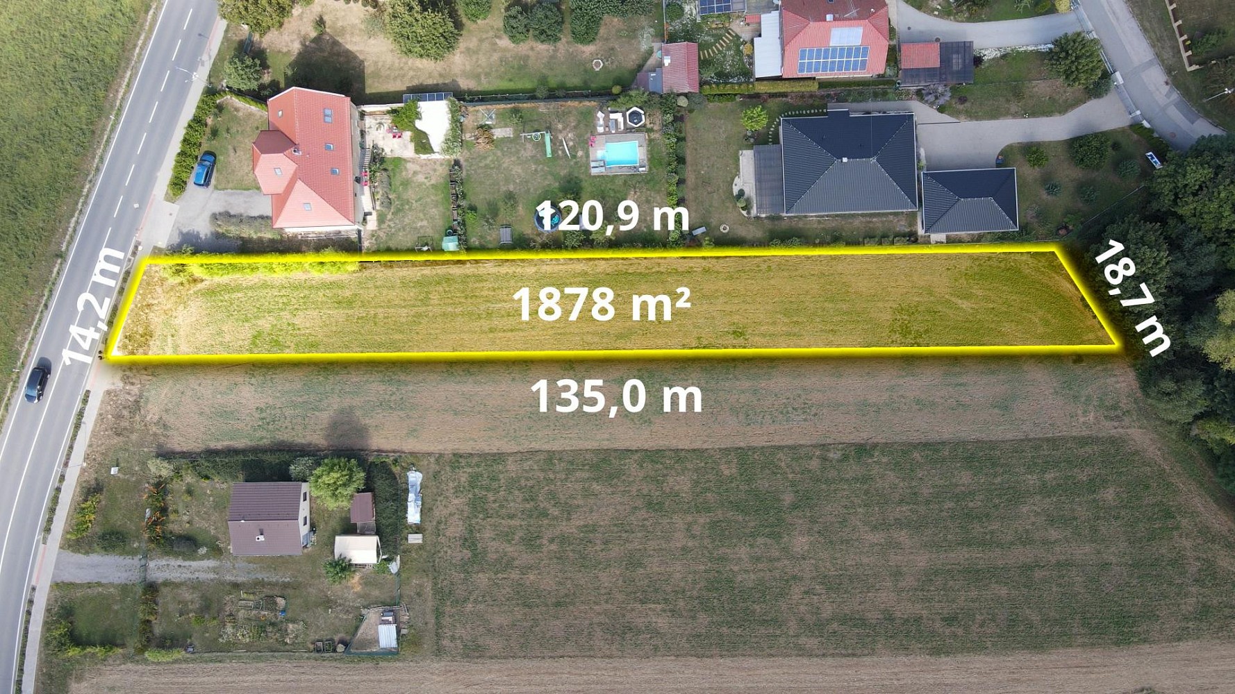 Pozemek pro bydlení · Pod Knížecím, Neslovice, okres Brno-venkov - 4