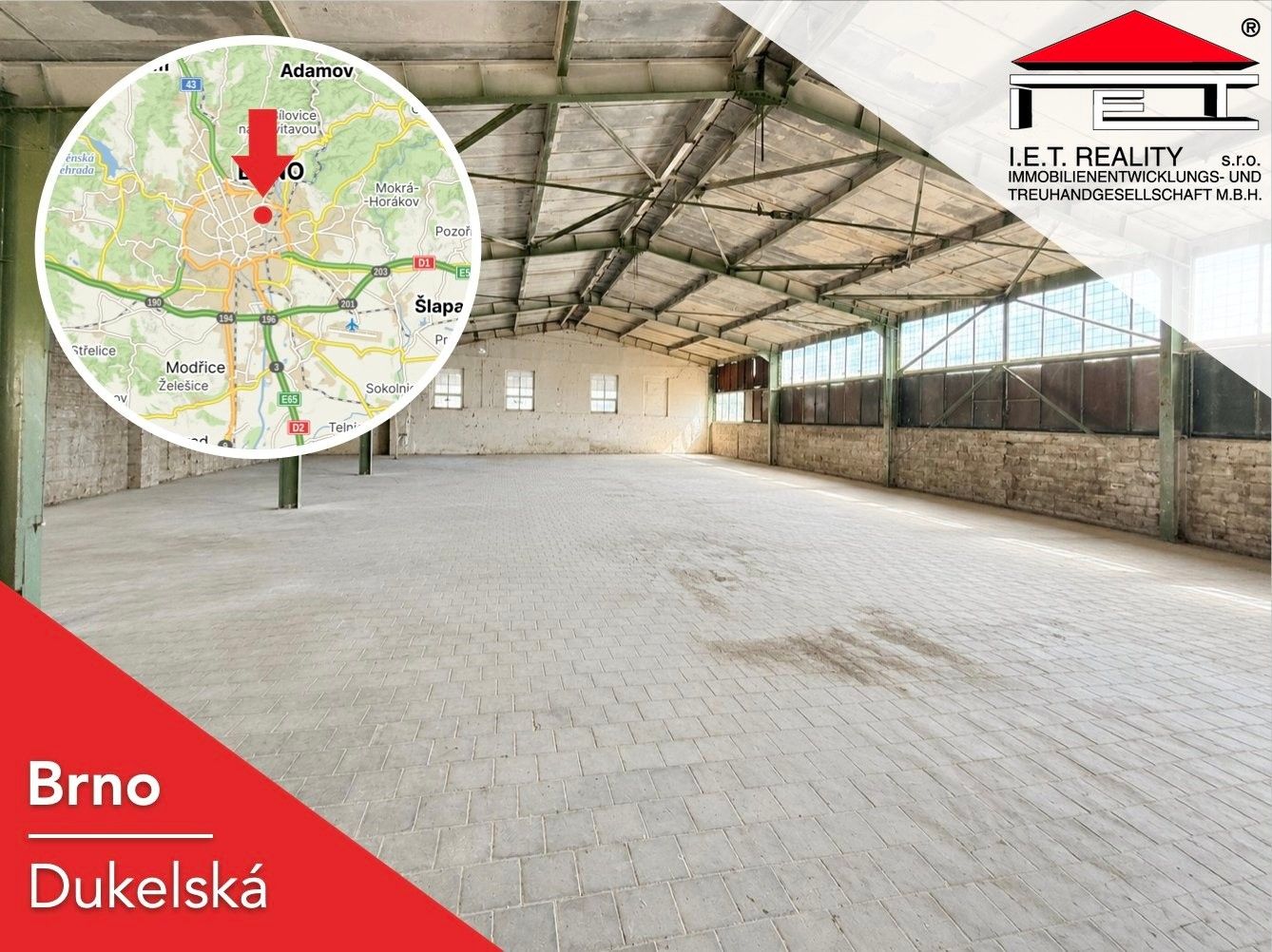 Sklady, Dukelská třída, Brno, 554 m² - 1