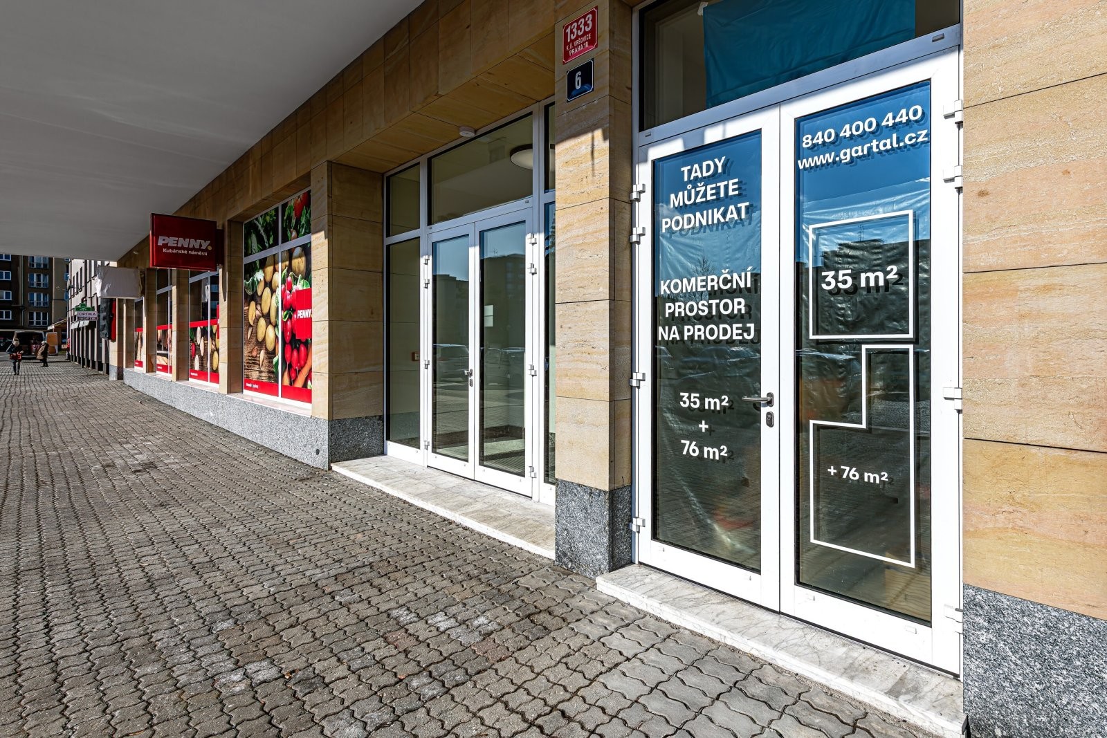 Obchodní prostory · 112 m² · Kubánské náměstí 1270, Praha Vršovice - 4