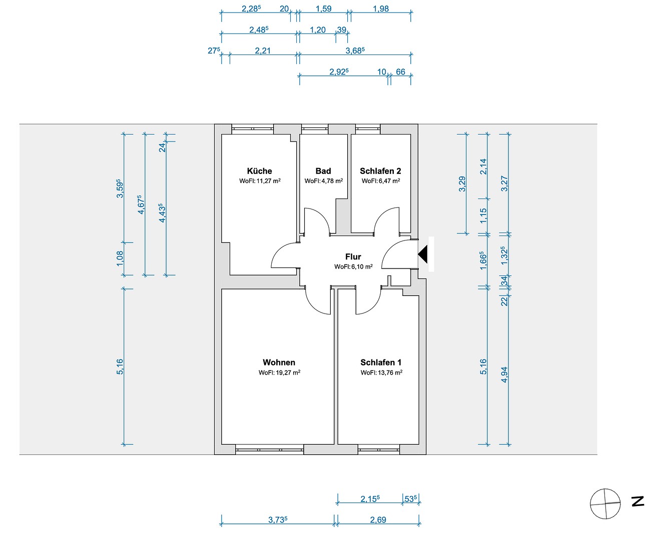 3+1, Davoser Straße Berlin Schmargendorf Berlin 14199, 62 m² - 2