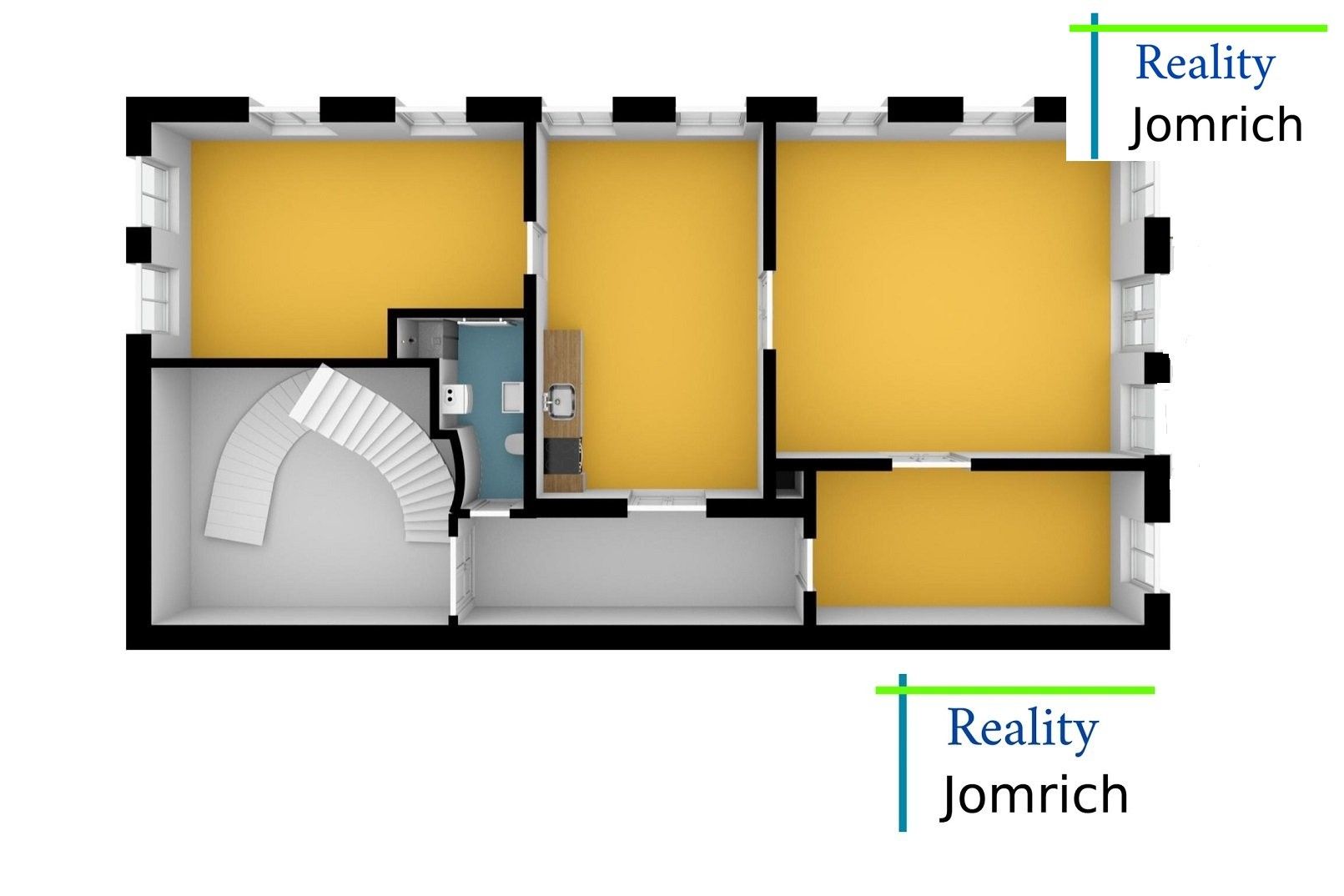 Pronájem byt 4+kk - nám. Sokolovské, Liberec, 110 m² - 5