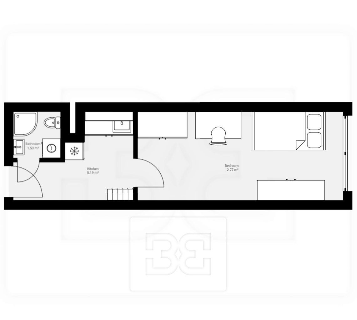 Byt 1+1 · 20 m² · Milánská 416, Praha Horní Měcholupy - 3