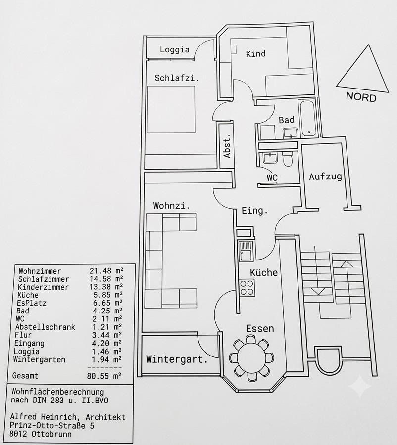 3+1, Markgrafenstr. 24 Karlsruhe Innenstadt-Ost Baden-Württemberg 76133, 81 m² - 1