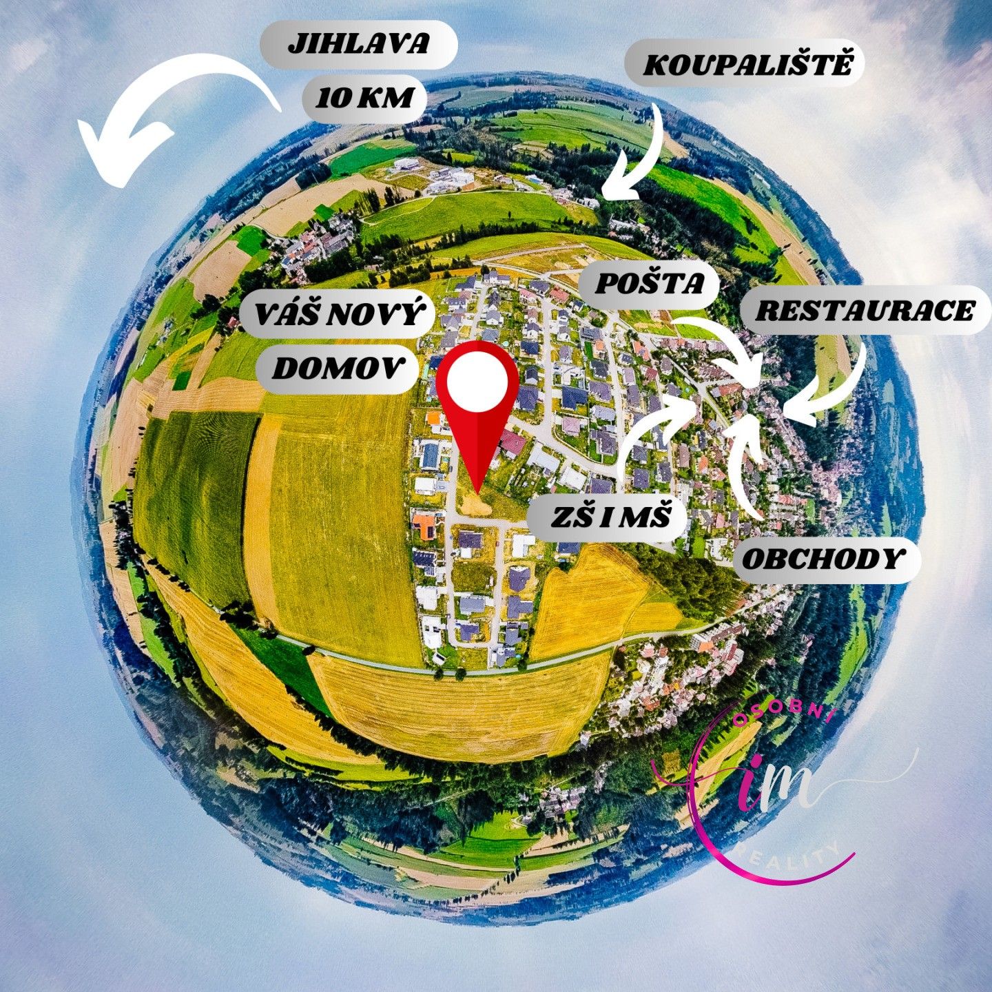 Prodej pozemek pro bydlení - Za Dvorem, Luka nad Jihlavou, 992 m²