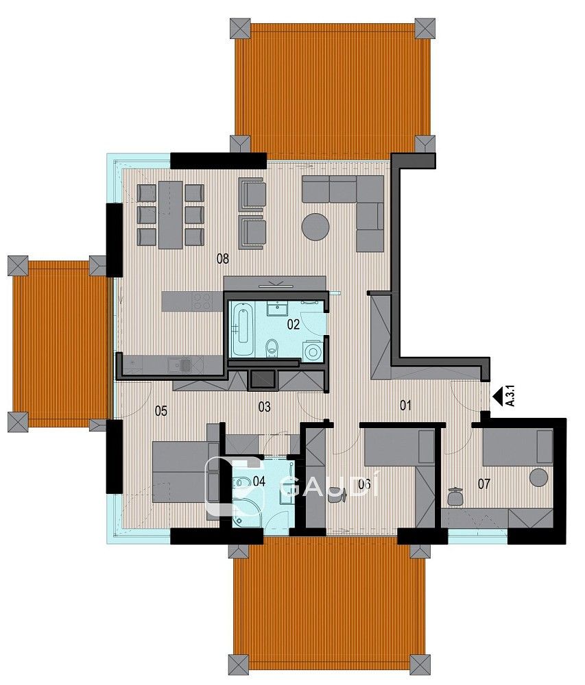 Byt 4+kk · 105 m² · Mezitraťová, Praha 9 - 2