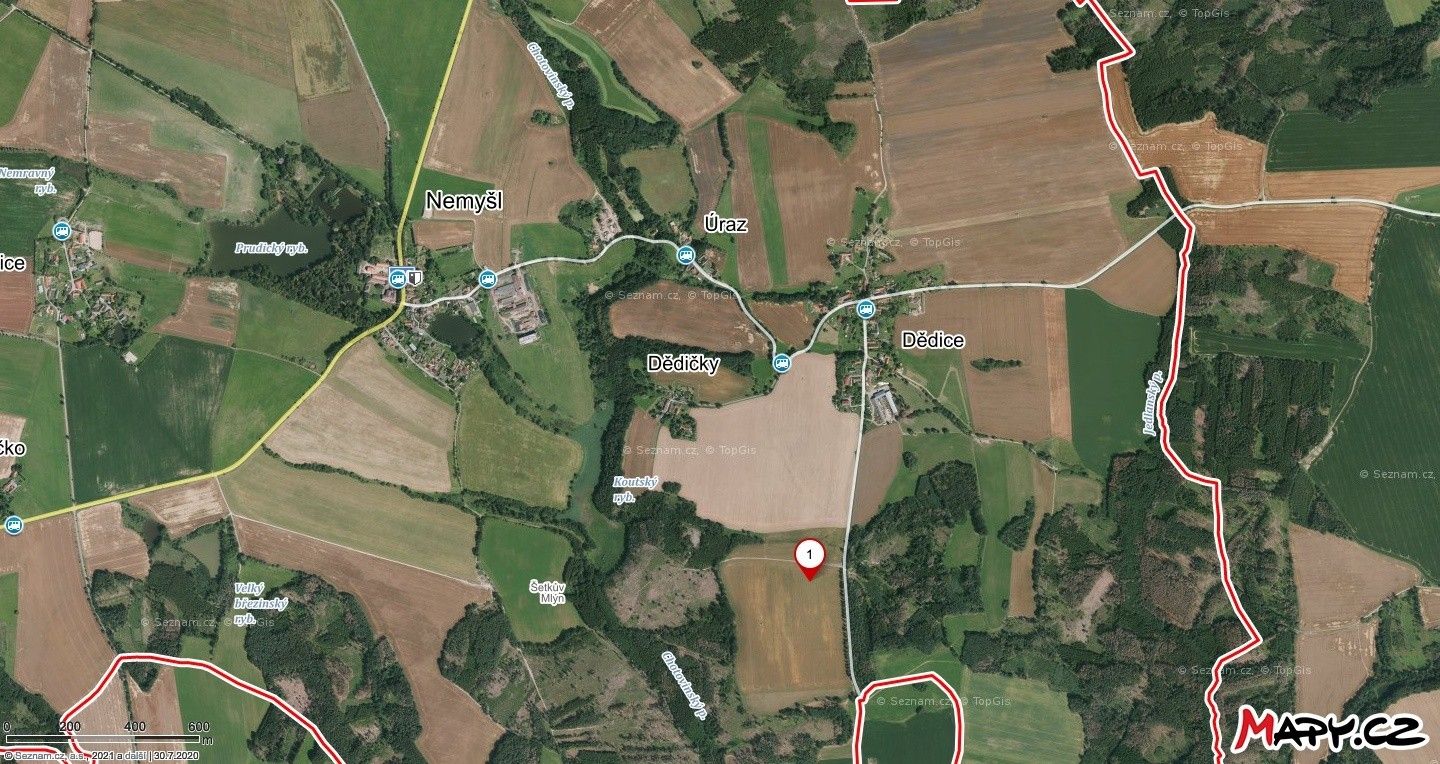 Zemědělské pozemky, Dědice, Nemyšl, 14 303 m² - 1
