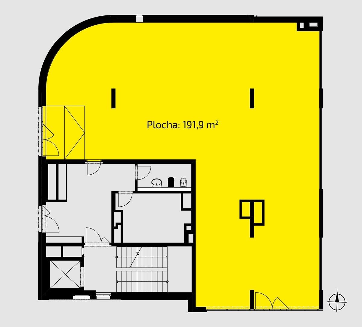 Obchodní prostory · 192 m² · Poděbradská 173, Praha Vysočany - 3
