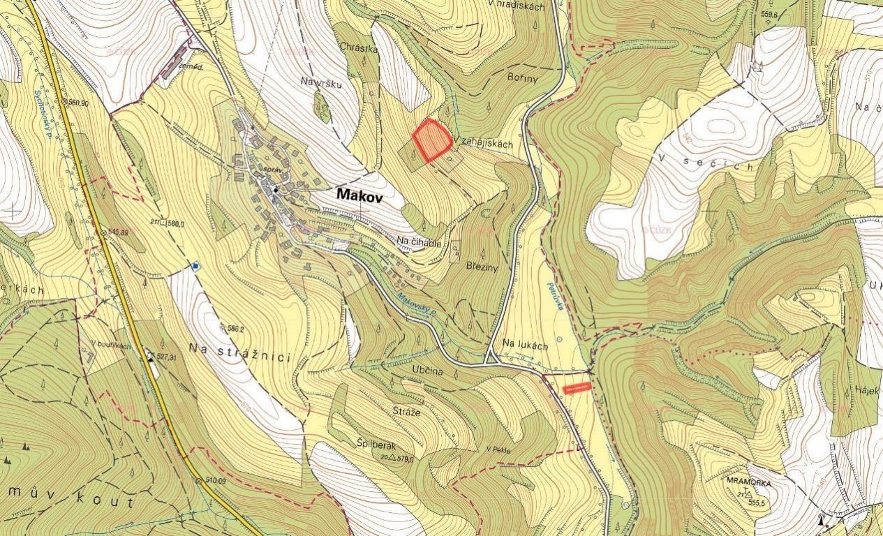 Prodej louka - Makov