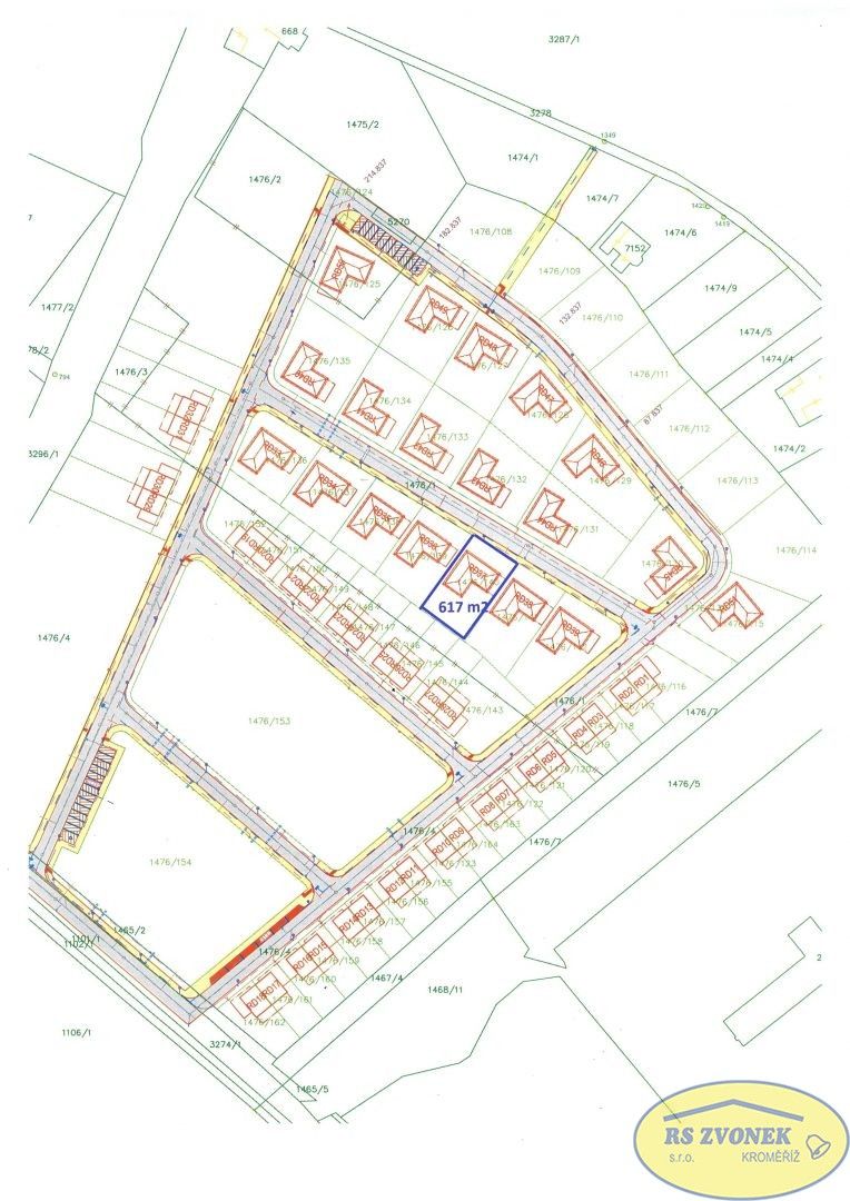Prodej pozemek pro bydlení - Kroměříž