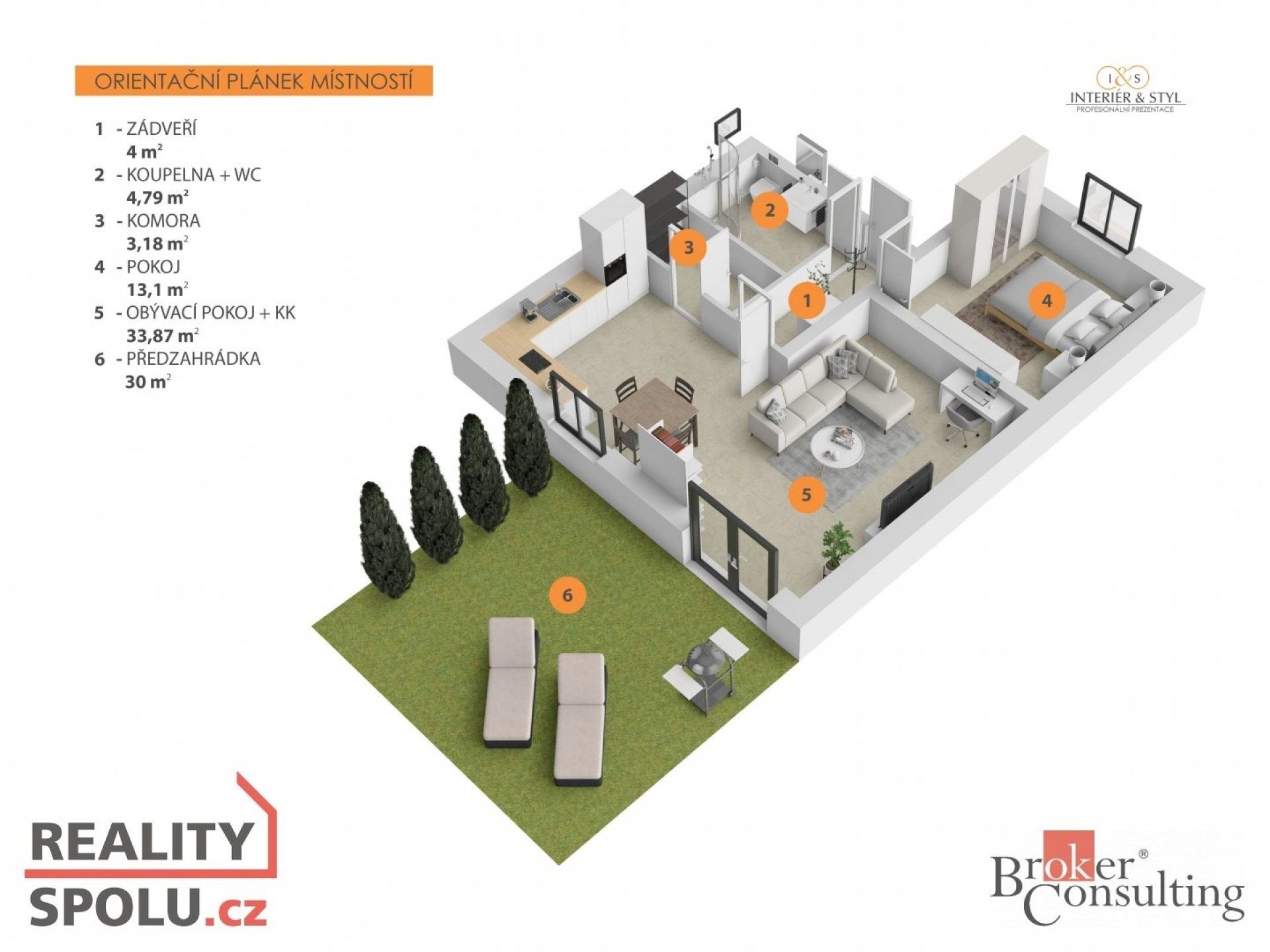 2+kk, K Panelárně 373, Otovice, 59 m²