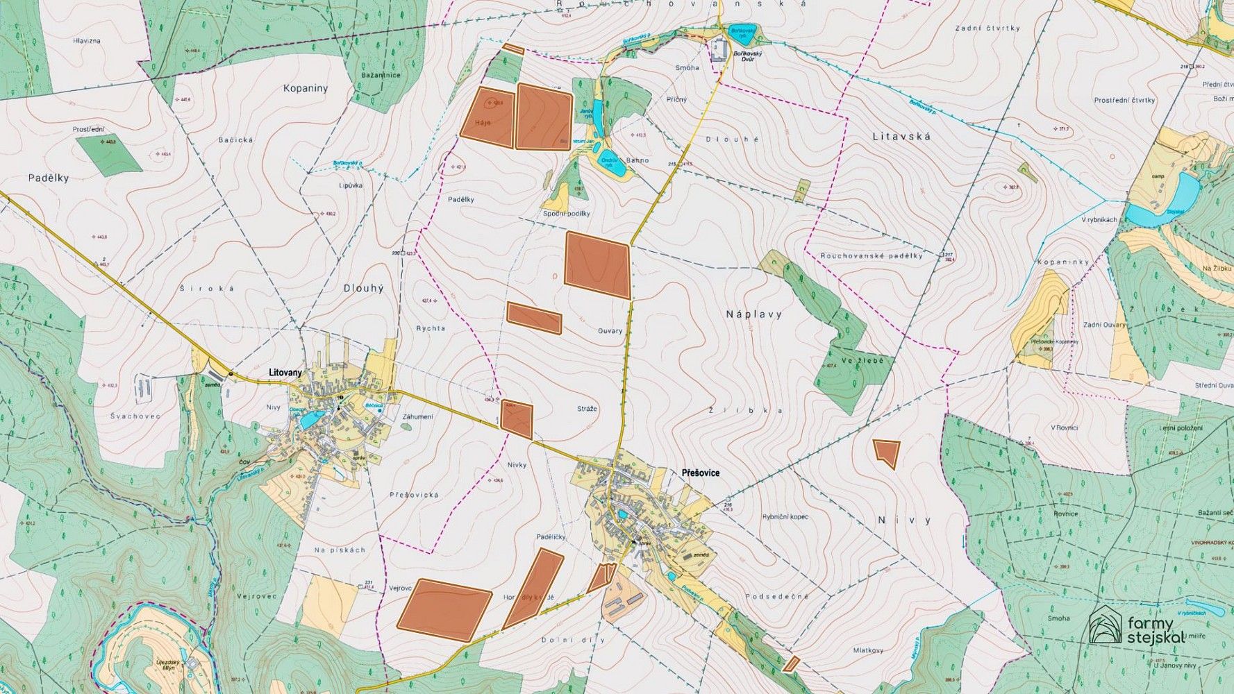 Prodej zemědělský pozemek - Přešovice, okres Třebíč, Kraj Vysočina - 2