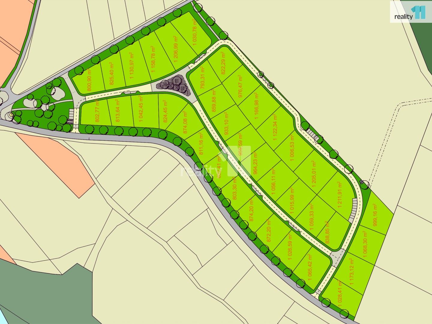 Prodej pozemek pro bydlení - Želiv, 1 211 m²
