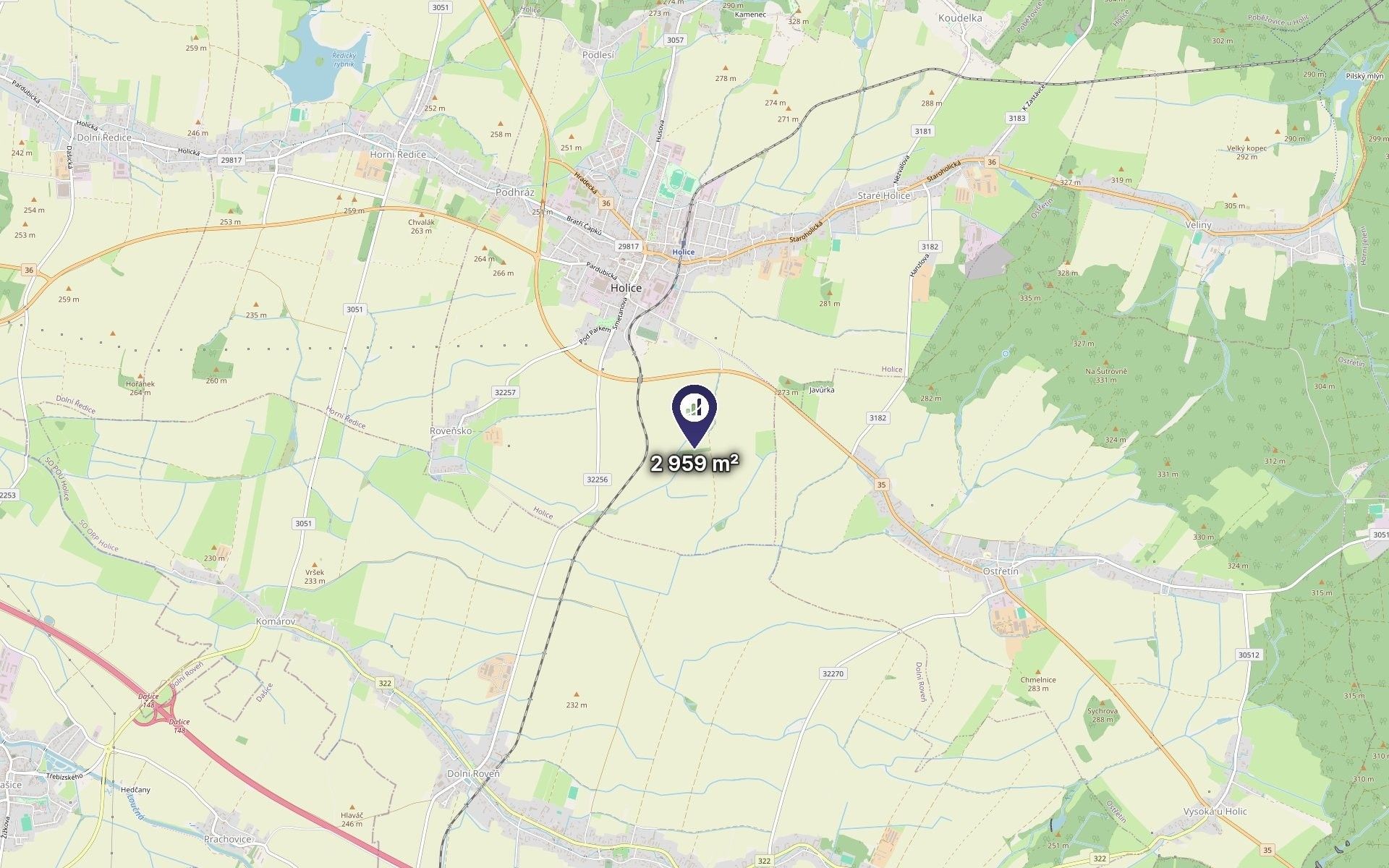 Zemědělský pozemek · 2 959 m² · Holice - 3