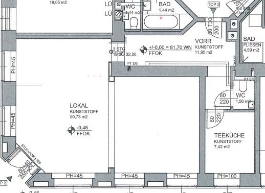 Kanceláře, Wien 10. Bezirk Wien 1100, 72 m² - 2