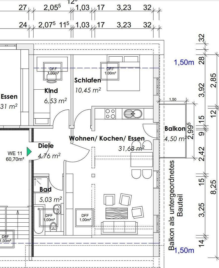3+1, , Bavorsko, 61 m² - 1