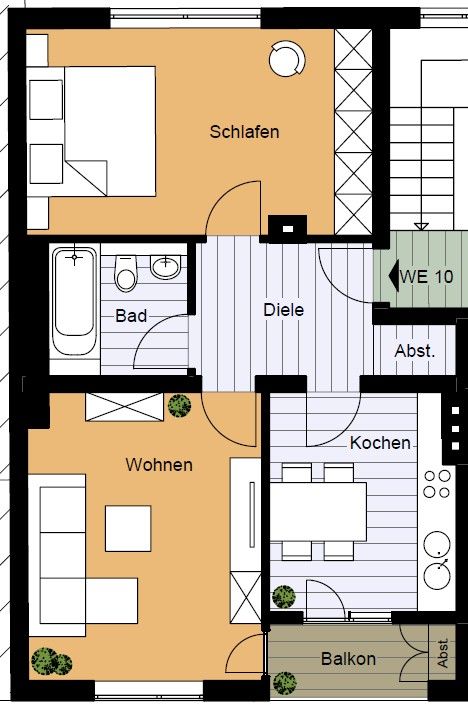 2+1, Köln Innenstadt Nordrhein-Westfalen 50674, 56 m² - 1