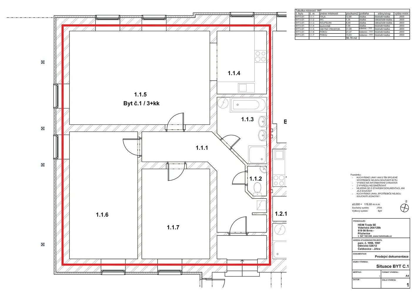 3+kk, Dělnická, Čelákovice, okres Praha-východ, 105 m² - 2