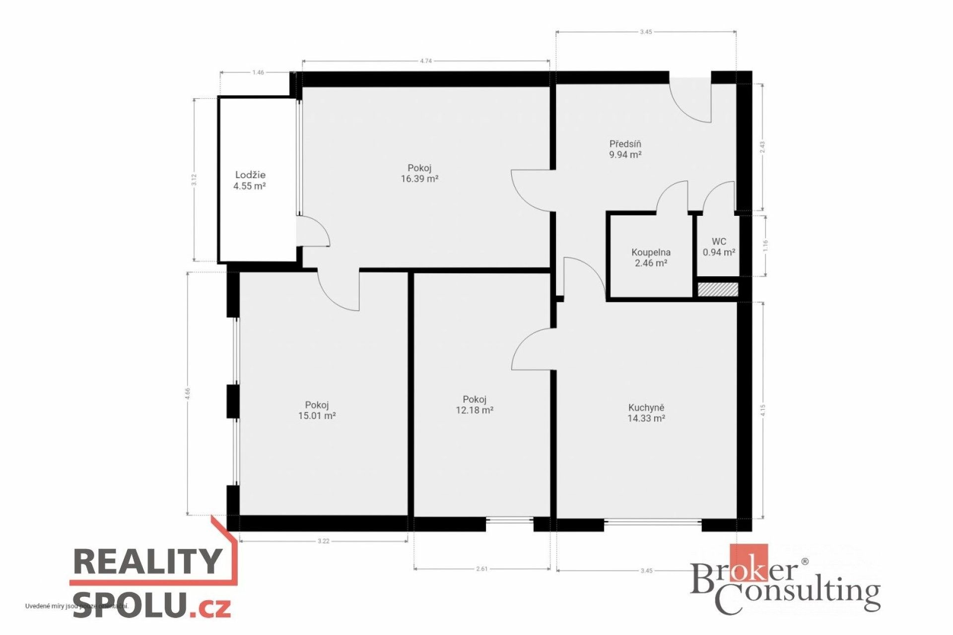 Prodej byt 3+1 - Suvorovova, Klatovy, 71 m²