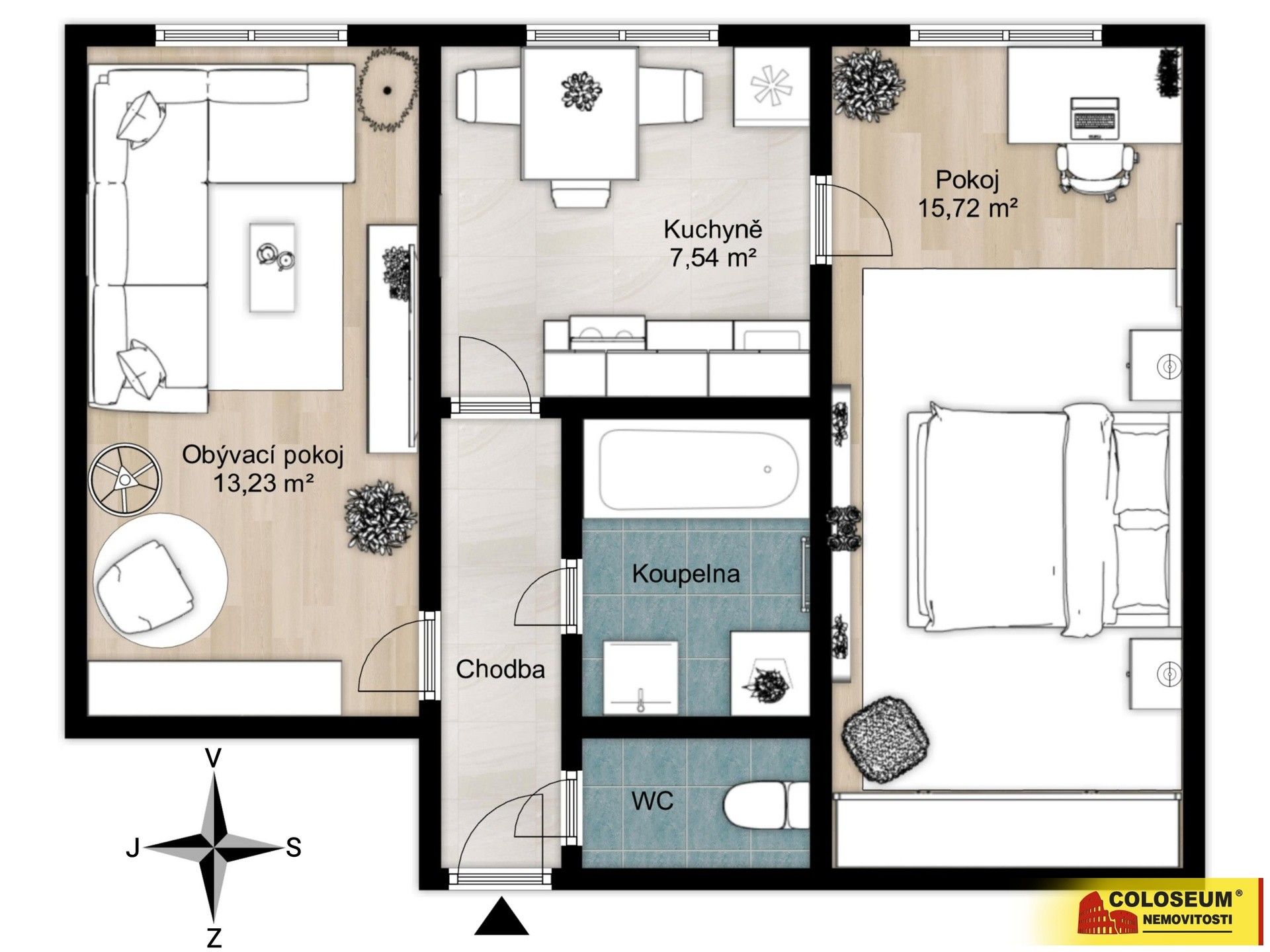 2+1, Řípovská, Třebíč Borovina, 44 m² - 2