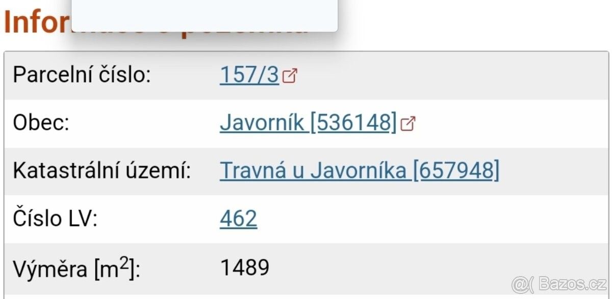 Pozemek pro bydlení · Javorník u Jeseníku, 790 70 - 3