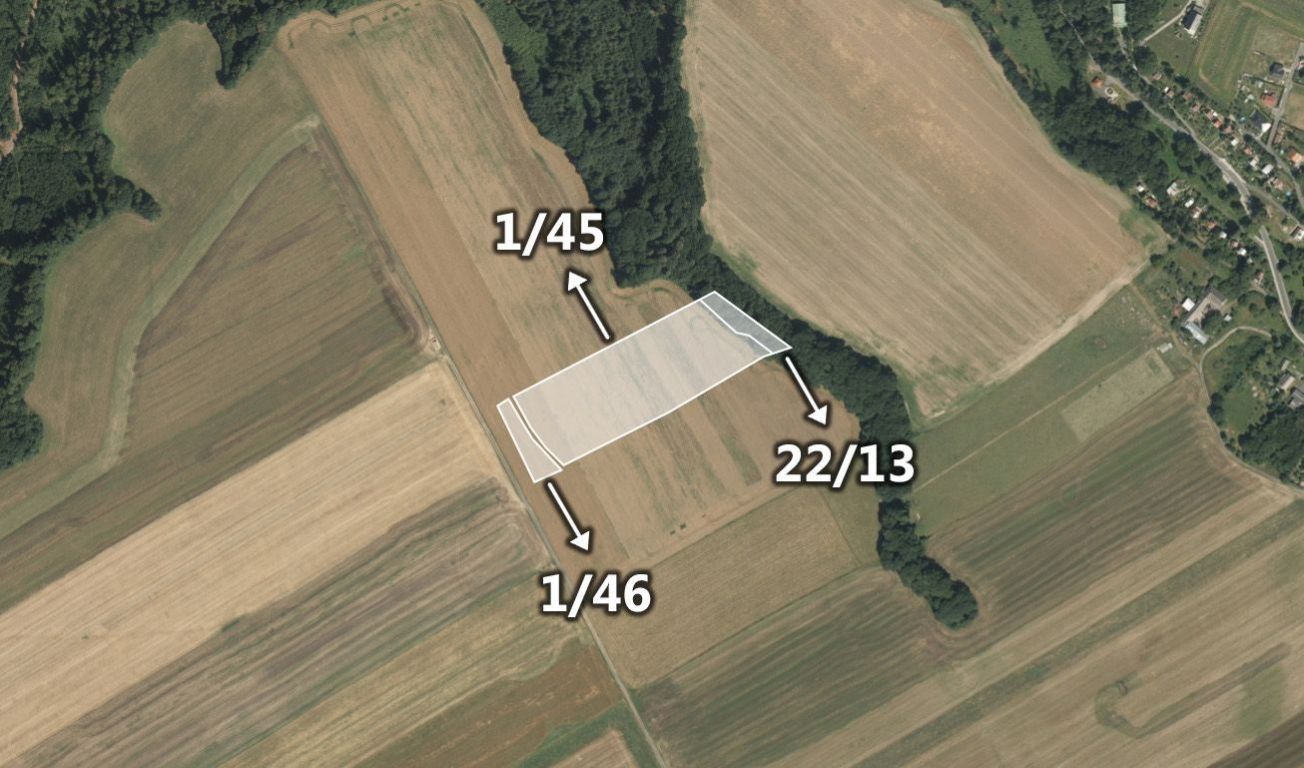 Zemědělské pozemky, Domašov u Šternberka, 6 431 m²
