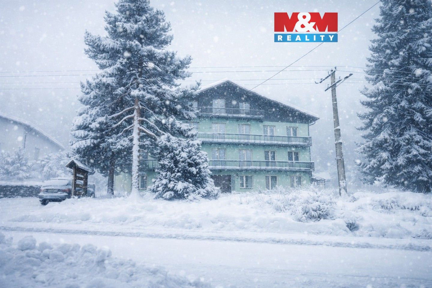 Ubytovací zařízení, Hojsova Stráž, Železná Ruda, 1 085 m²