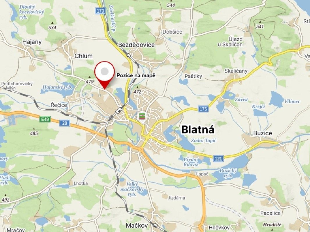 Prodej pozemek pro bydlení - Blatná, 388 01