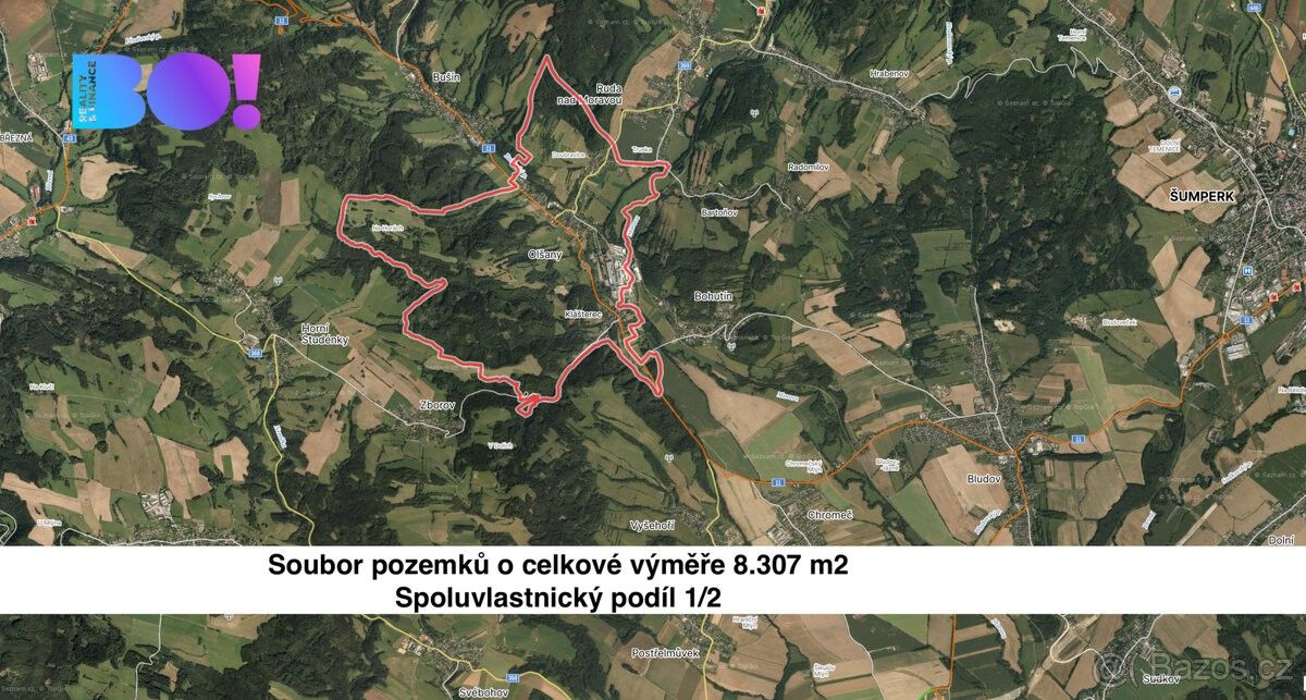 Prodej zemědělský pozemek - Olšany u Šumperka, 789 62, 4 154 m²