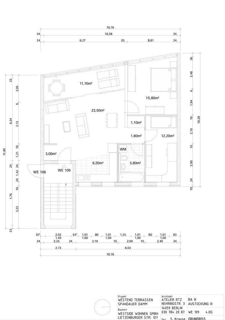 3+1, Berlin Westend Berlin 14052, 84 m² - 1