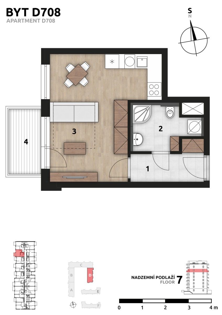 Byt 1+kk · 32 m² · Arnošta Staňka, Praha - Hostivař - 3
