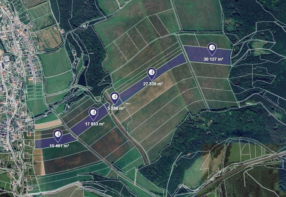 Zemědělské pozemky, Tatenice, 38 350 m² - 1