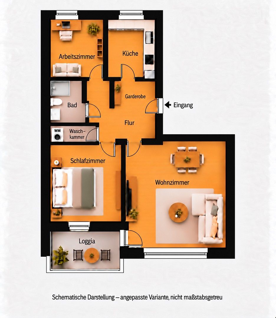3+1, Zeisigstraße Ottobrunn Ottobrunn Bayern 85521, 65 m² - 1