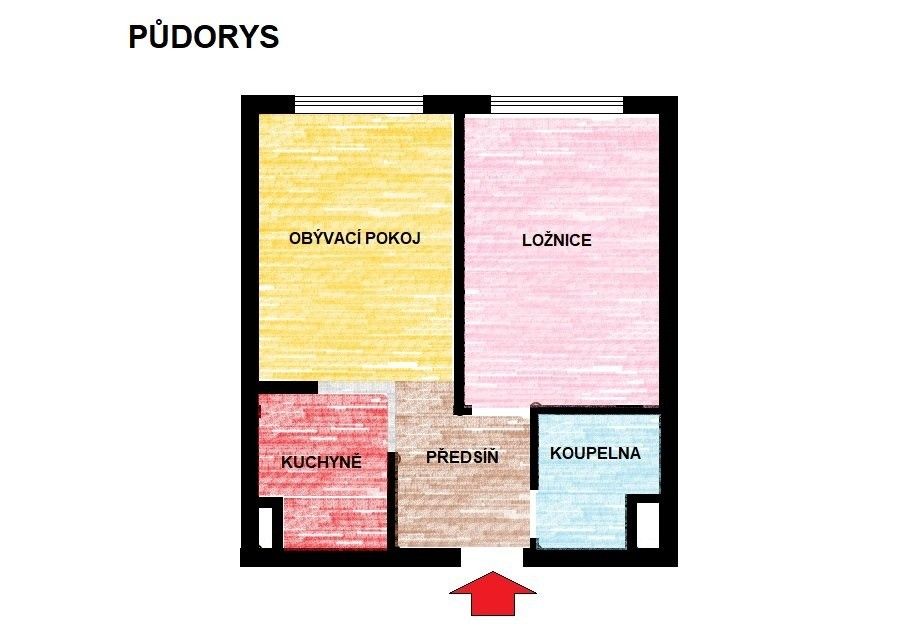 Prodej byt 2+kk - Holandská, Kladno, 40 m²