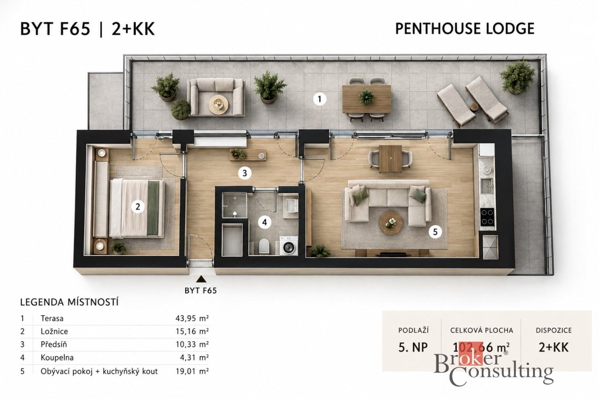 Byt 2+kk · 103 m² · Železná,Plzeň 3,Plzeň - 3