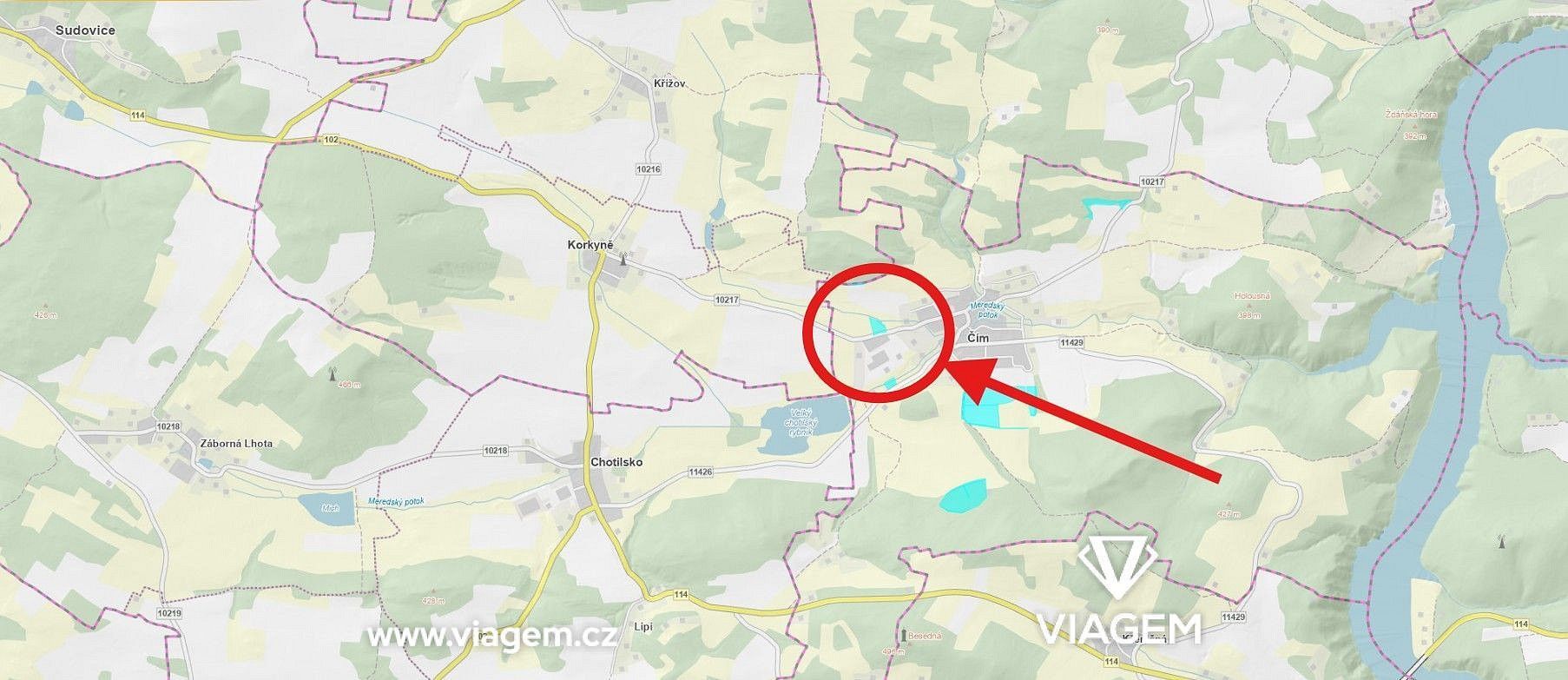 Prodej komerční pozemek - Čím, okres Příbram - 5