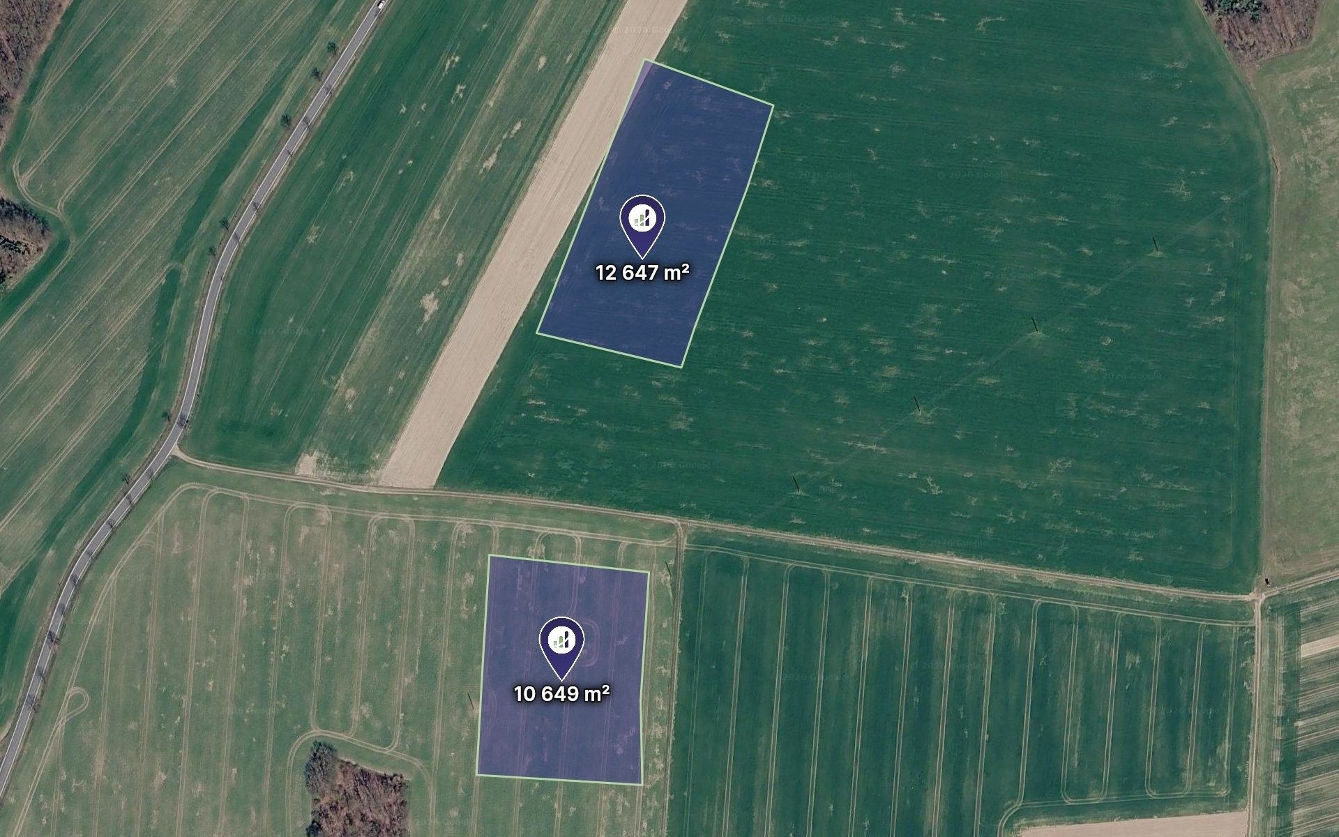 Zemědělské pozemky, Hvozd, 8 833 m² - 2