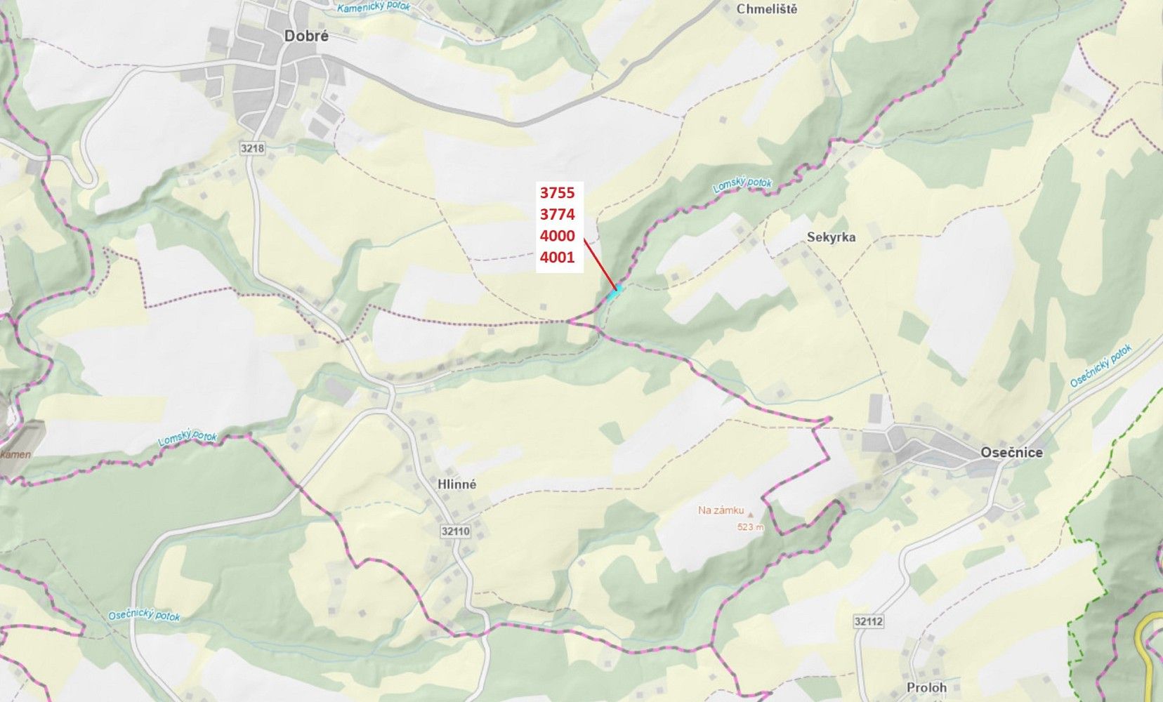 Les, 1 509 m²
