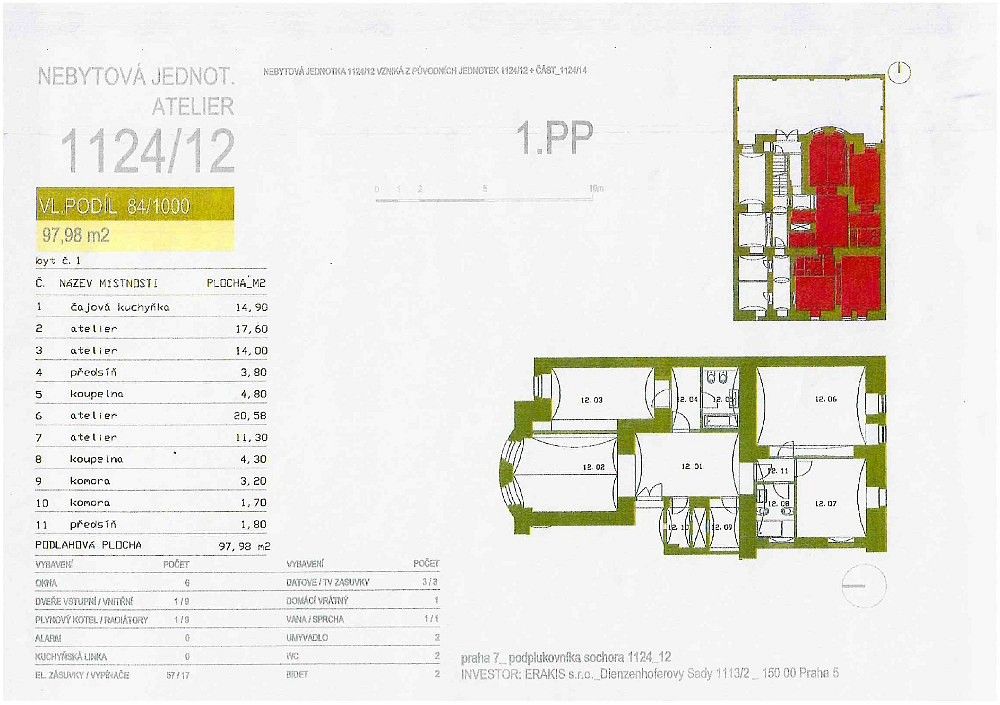 Prodej byt 4+kk - Praha - Holešovice, okres Praha 7, Hlavní město Praha, 97,8 m² - 5