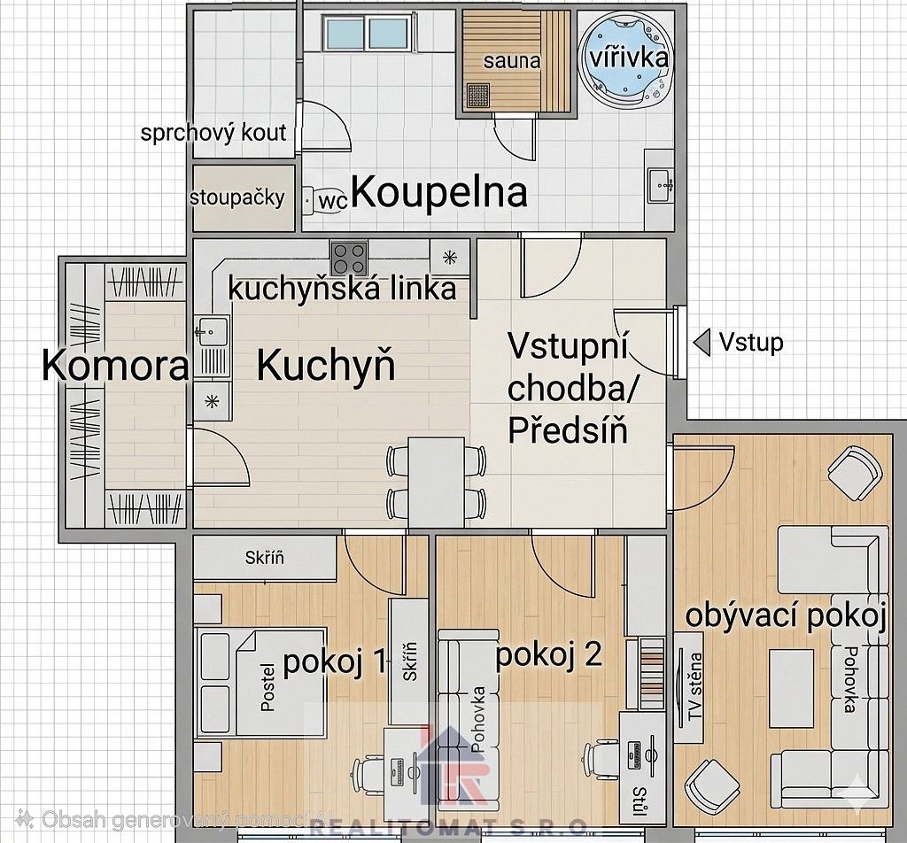 Byt 4+kk · 69 m² · Praha - Chodov, okres Praha 11, Hlavní město Praha - 4
