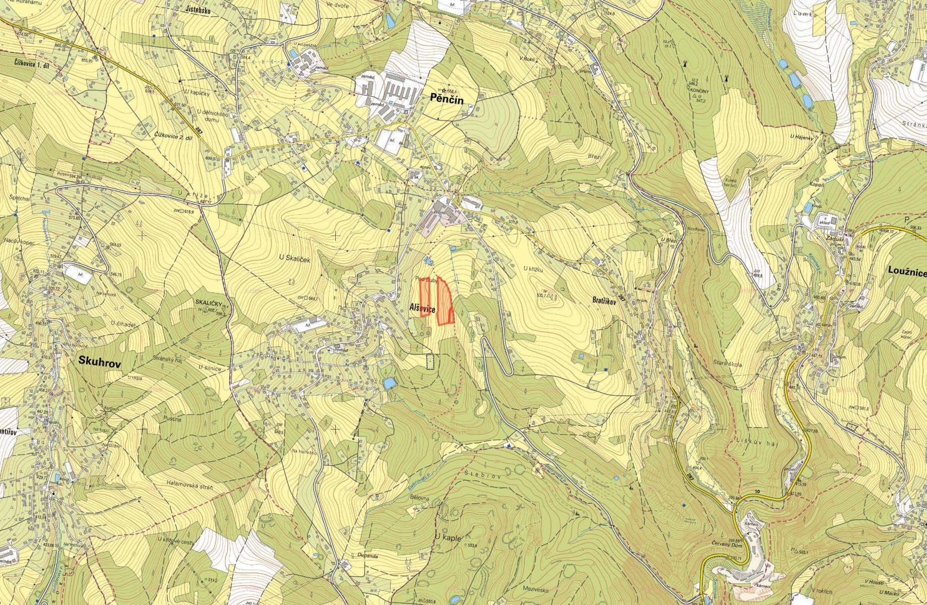 Prodej louka - Alšovice, Pěnčín