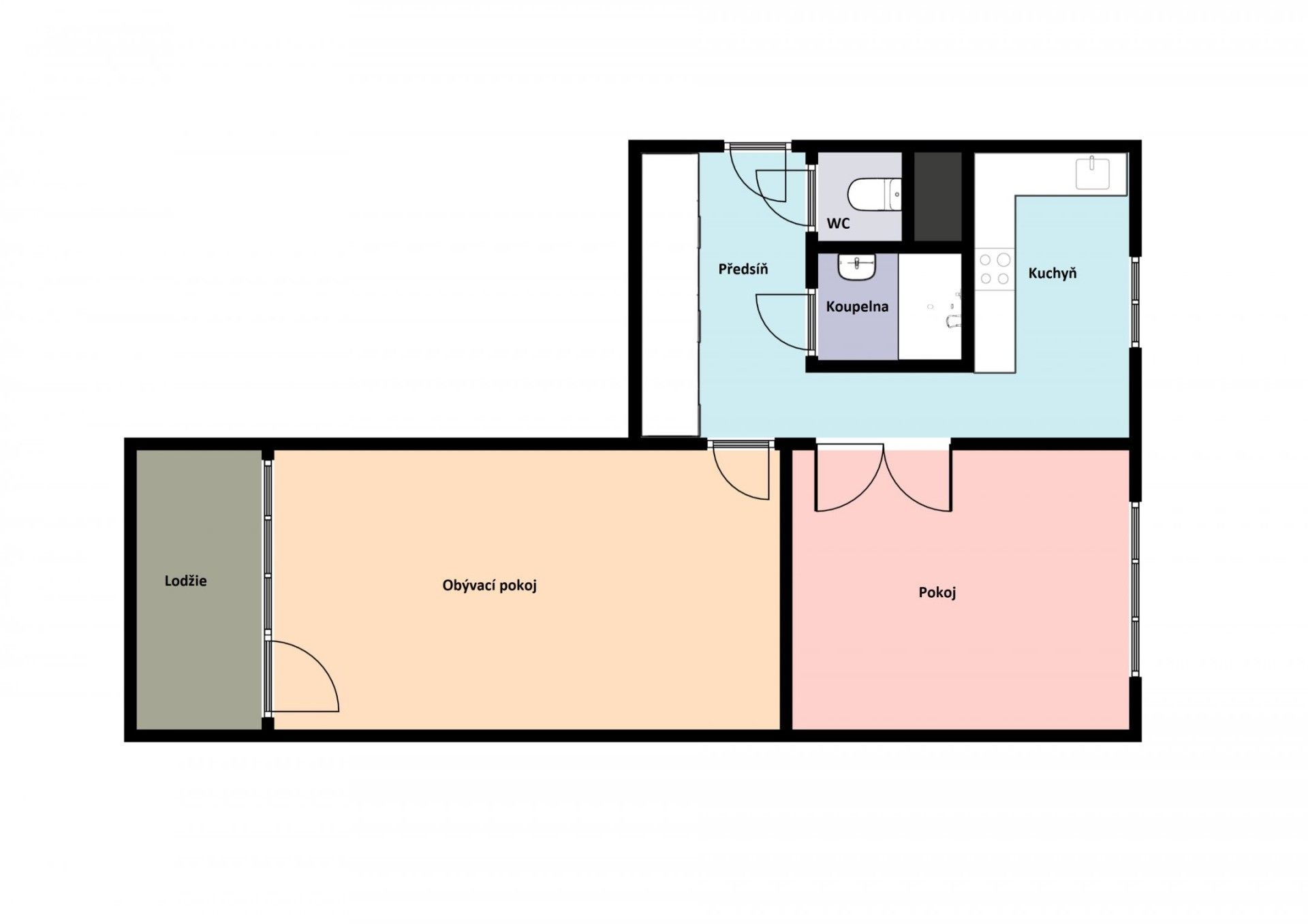 Byt 2+1 · 52 m² · Chomutovská, Kadaň - 3