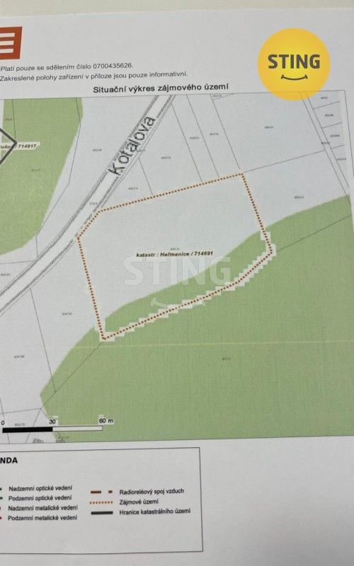 Prodej zemědělský pozemek - Kotalova, Ostrava, 9 465 m²