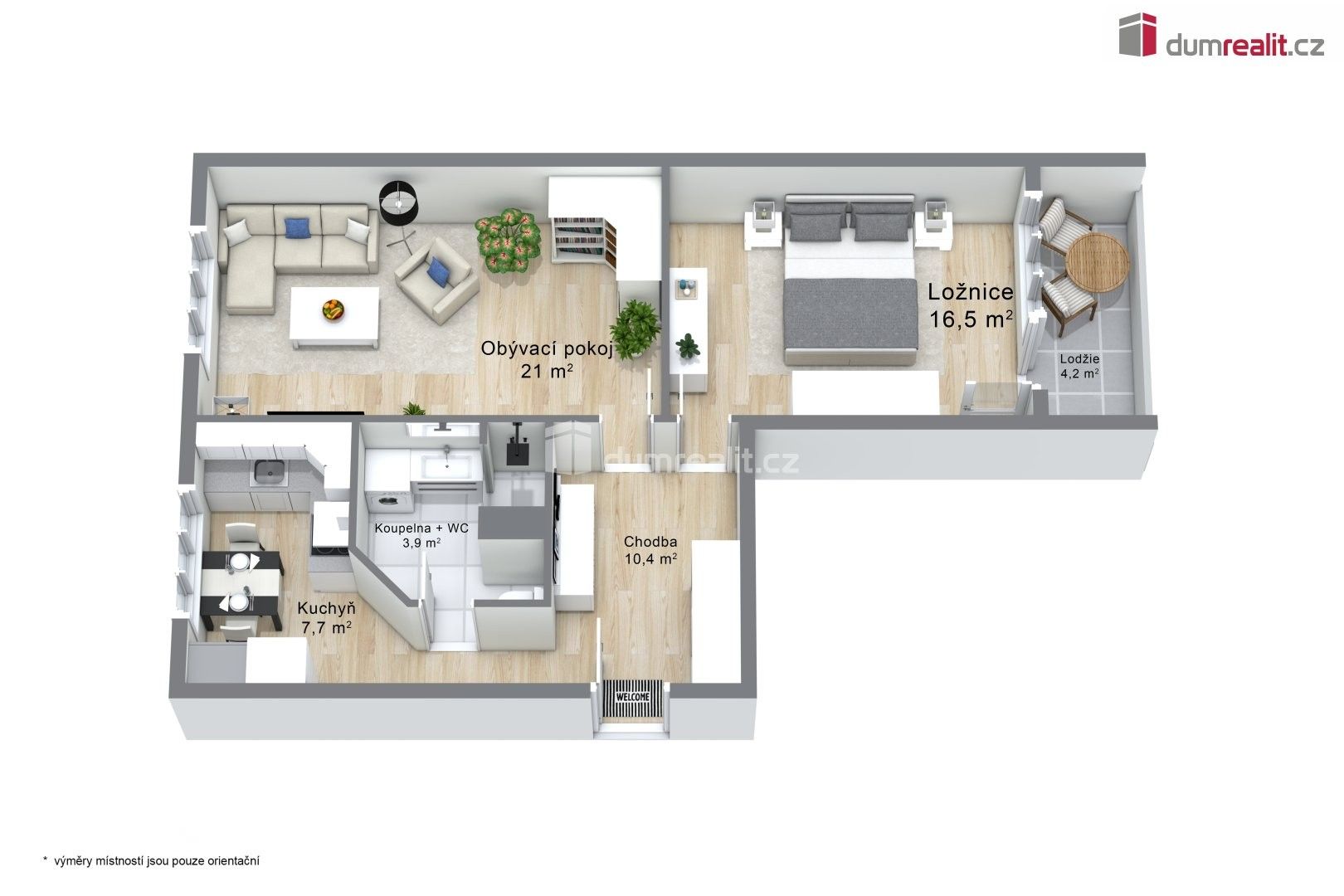 Byt 2+1 · 60 m² · třída Dukelských hrdinů, Jáchymov - 3